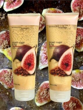BROWN SUGAR & FIG Body Cream X2 Bath & and Body Works Pleasures Vintage Formula